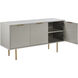 Dorada 57.25 X 19.5 inch High Gloss Grey / Gold Sideboard